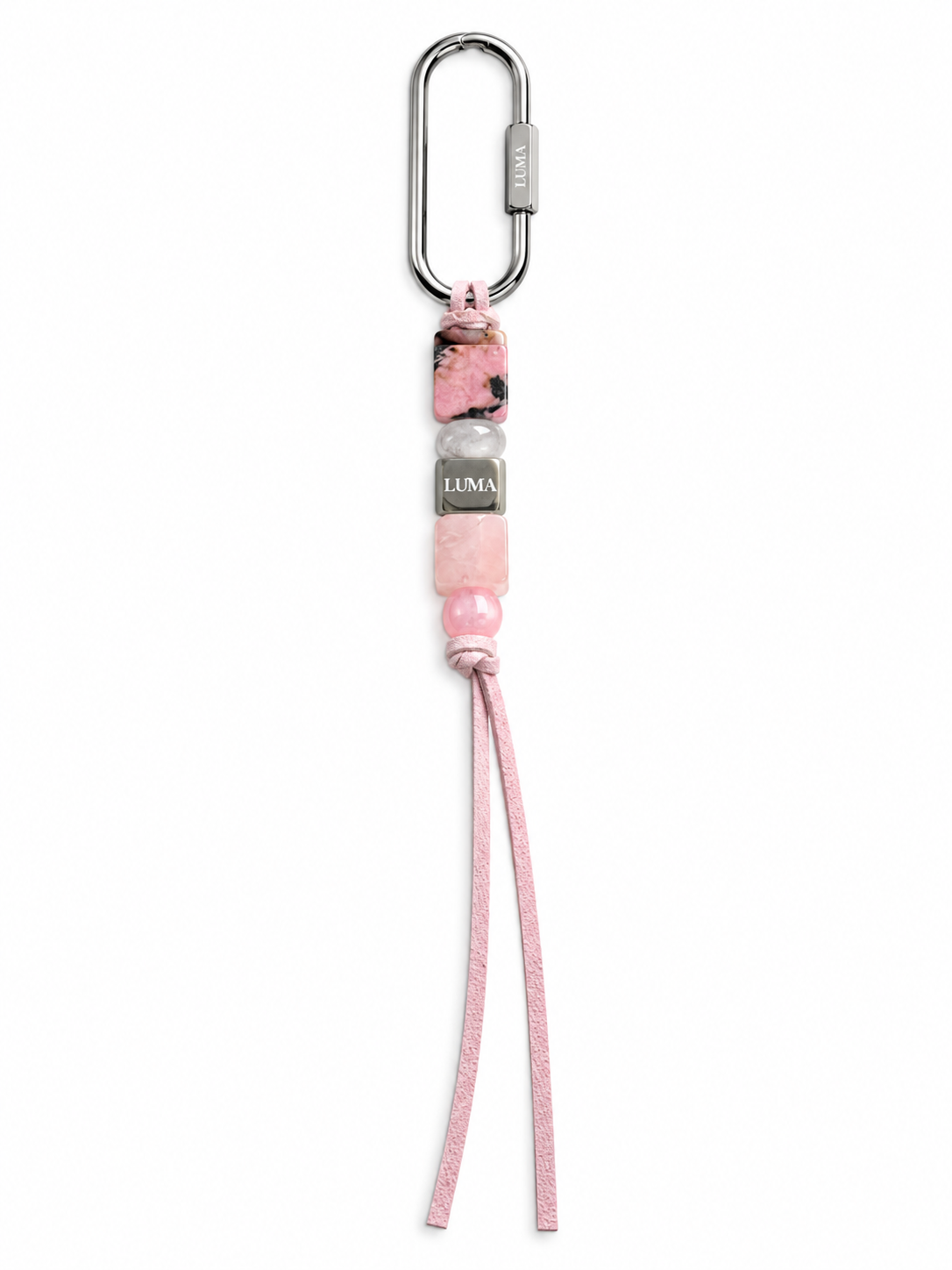 Peony suede bag charm by LUMA
