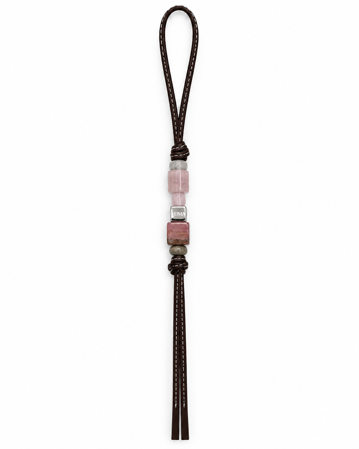 Petal leather bag charm by LUMA