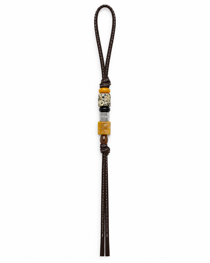 Savannah leather bag charm by LUMA