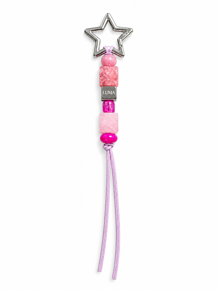 Candy suede bag charm by LUMA